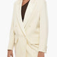 Double-breasted MONICA Wool Blazer with Satin Details