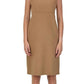 Crimea Virgin Wool Dress In Camel