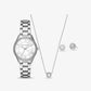 Mini Lauryn Silver-Tone Watch and Jewelry Gift Set