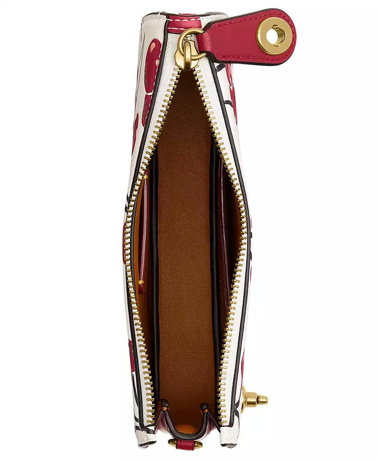 Penn Small Cherry Print Leather Shoulder Bag