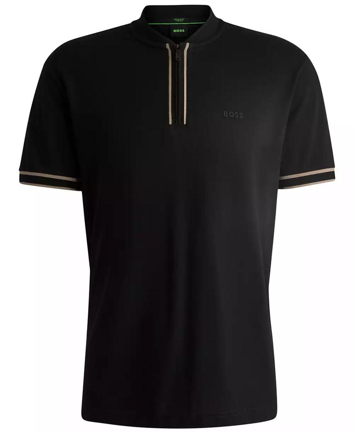 Men’s Cotton-Piqué Zip-Neck Polo