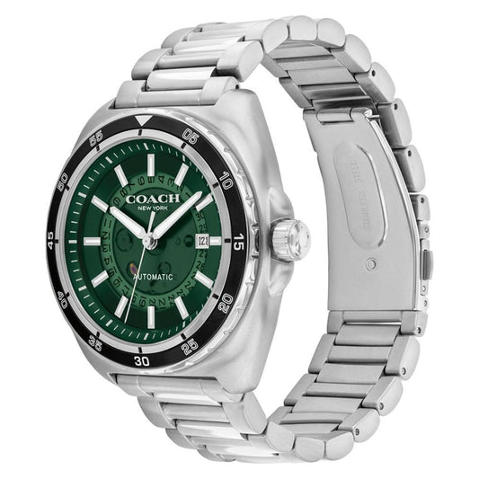 Men's Silver Charter Stainless Steel Watch 44.5mm