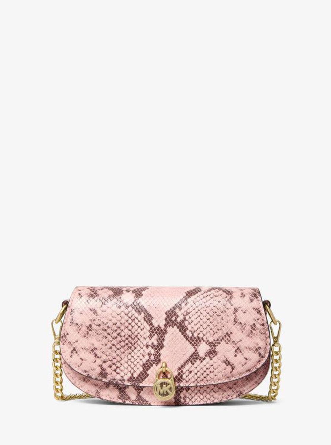 Mila Small Snake Embossed Crossbody Bag