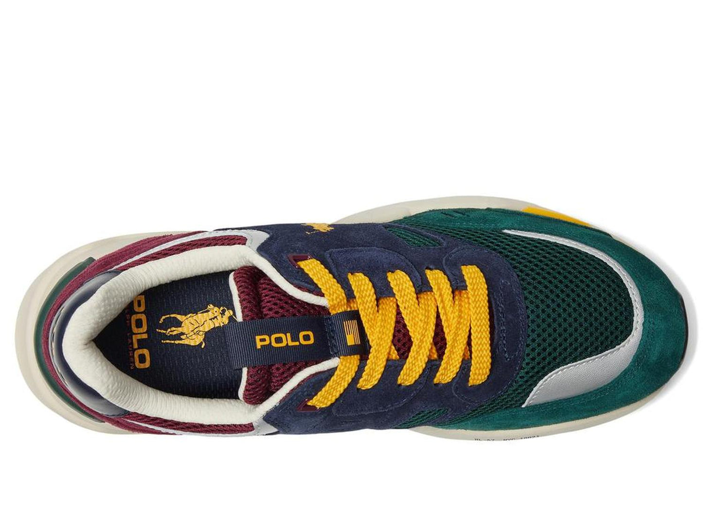 Suede Mesh-Polo Jgr Pp-Sneakers-Low Top Lace