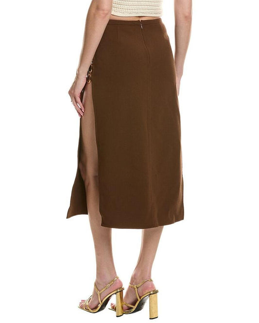 Barathea Wool-Blend Ring Skirt