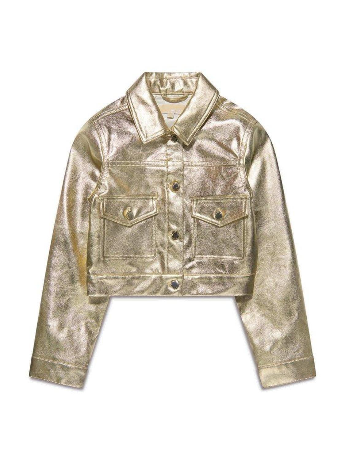 Michael Kors Kids Metallic Effect Button-Up Jacket