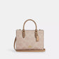Maggie Small Tote Bag In Blocked Signature Canvas