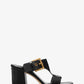 Irene Leather Block Heel Sandal