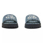 The Slide Denim Monogram Sandals