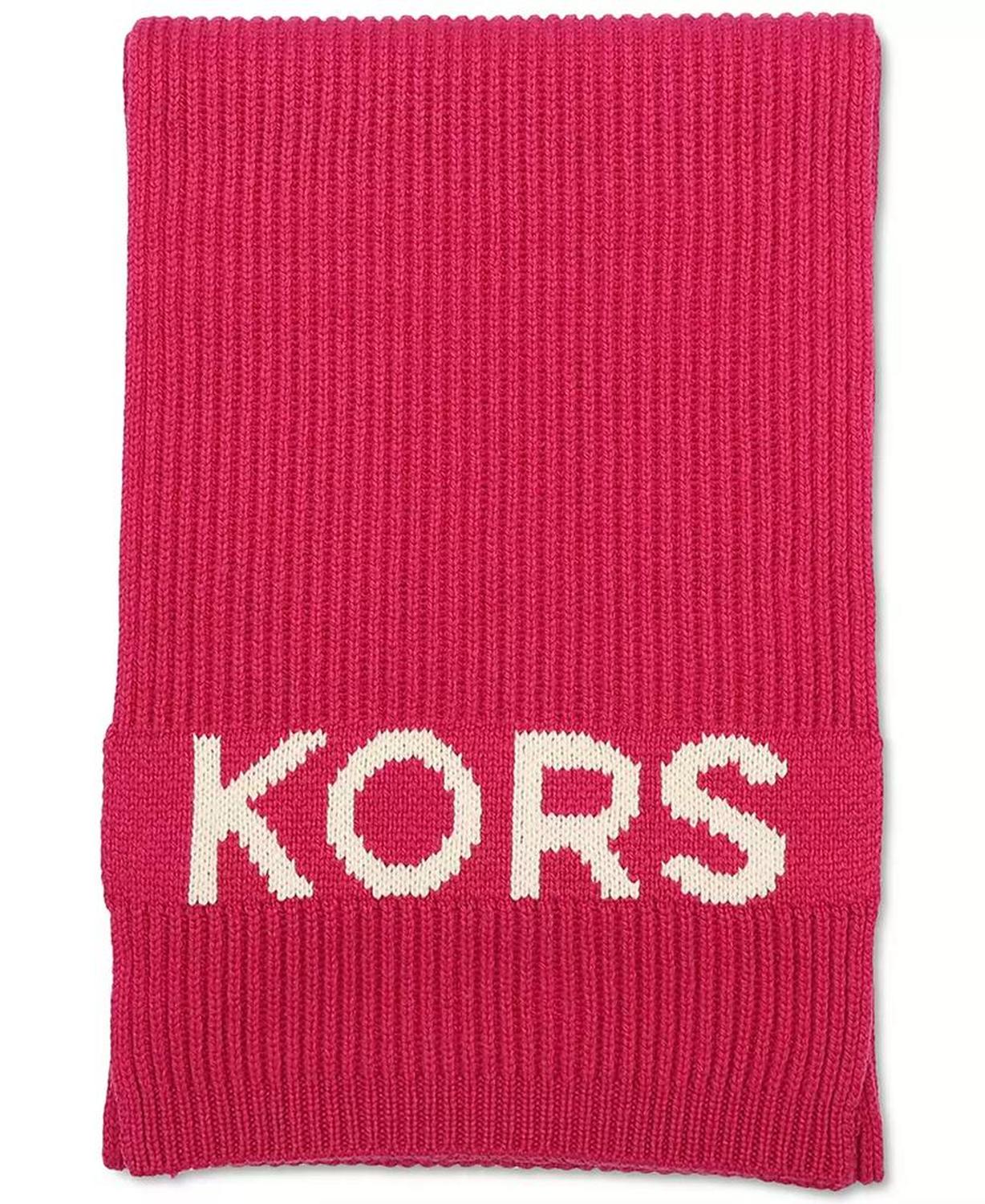 KORS Fisherman's Rib Beanie and Scarf Set