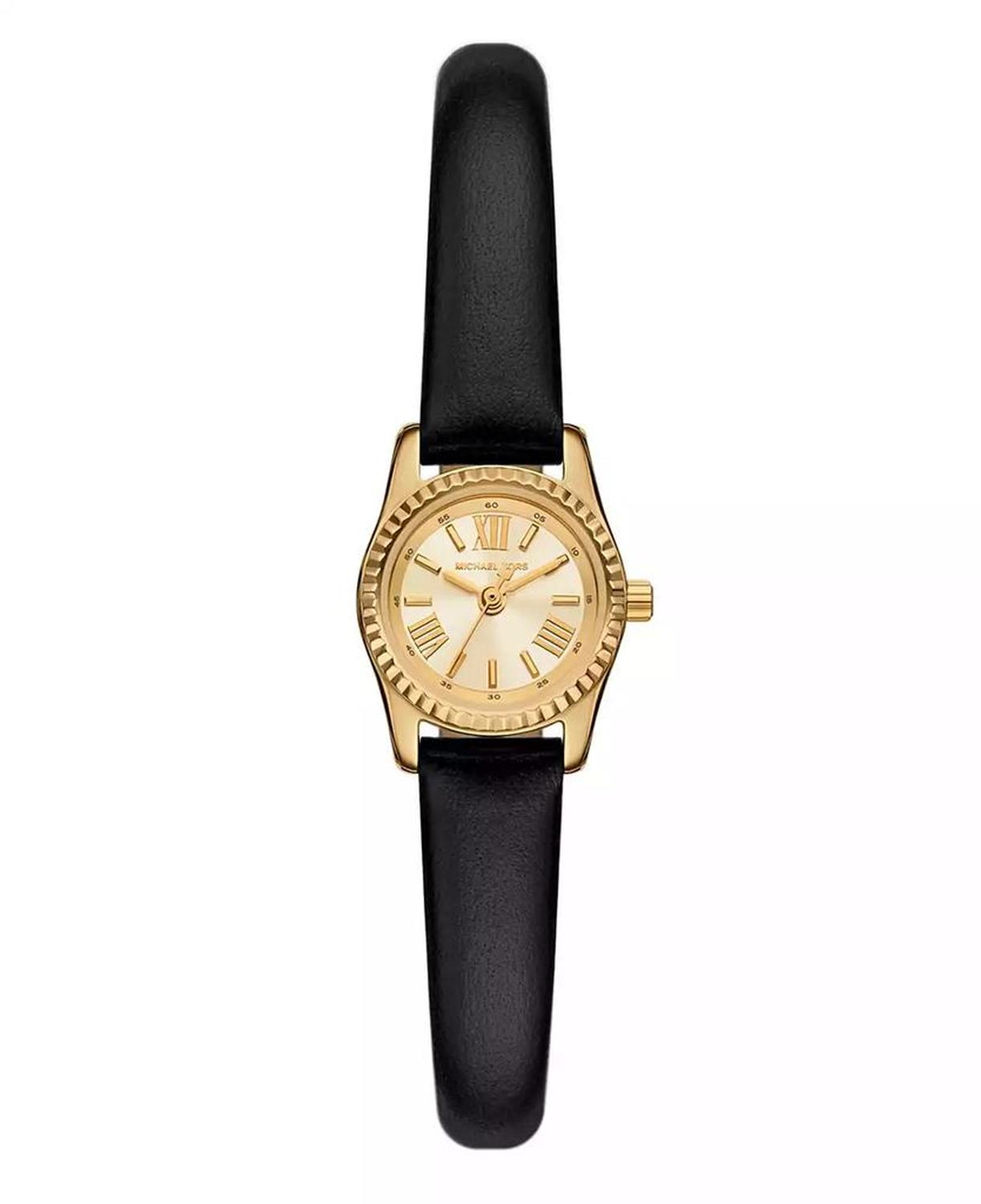 Women's Lexington Black Leather Watch, 19mm