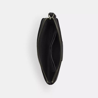 Corner Zip Wristlet In Signature Canvas With Stripe