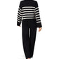 Long Sleeve Fashioned Sweater Set
