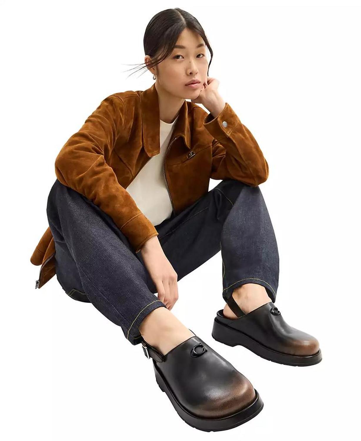 Women's Sculpted C Loved Leather Platform Clogs