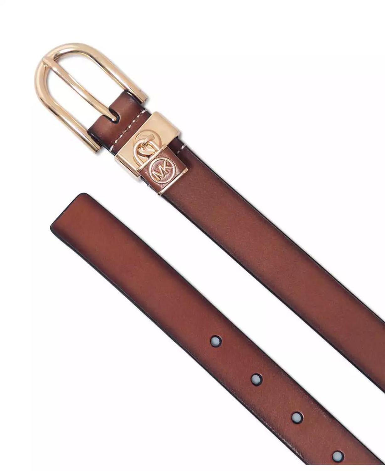 Micheal Kors Women's Padlock Burnished Belt