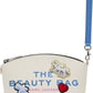 White 'The Sticker Patch Beauty Bag' Cosmetic Pouch