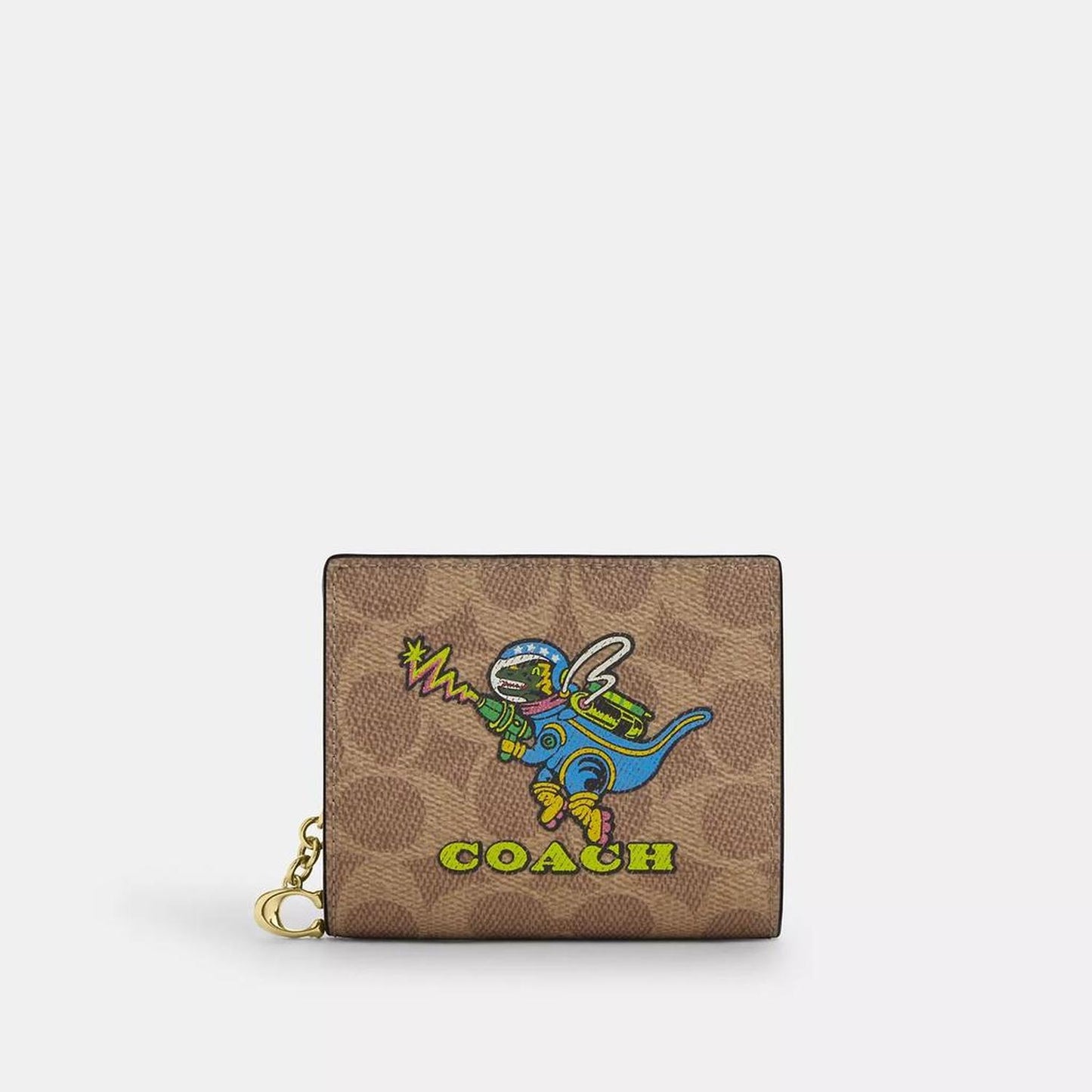 Cosmic Coach Snap Wallet In Signature Canvas With Rexy Print