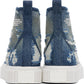 Blue 'The Rip And Repair' Denim High Top Sneakers