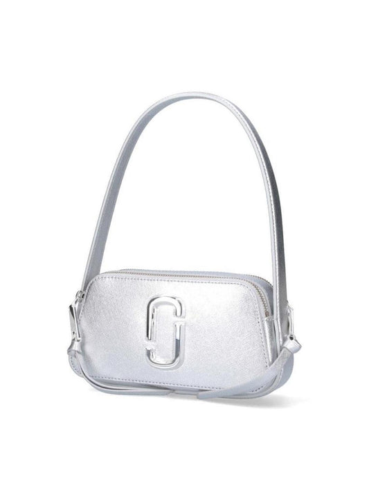 The Metallic Slingshot' Shoulder Bag – Silver