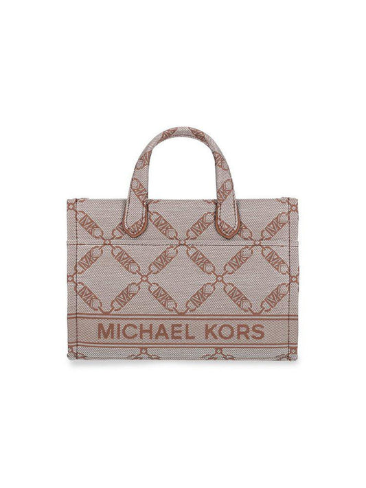 Michael Kors Gigi Small Empire Logo Jacquard Messenger Bag