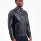 Men's Faux Leather Moto Jacket