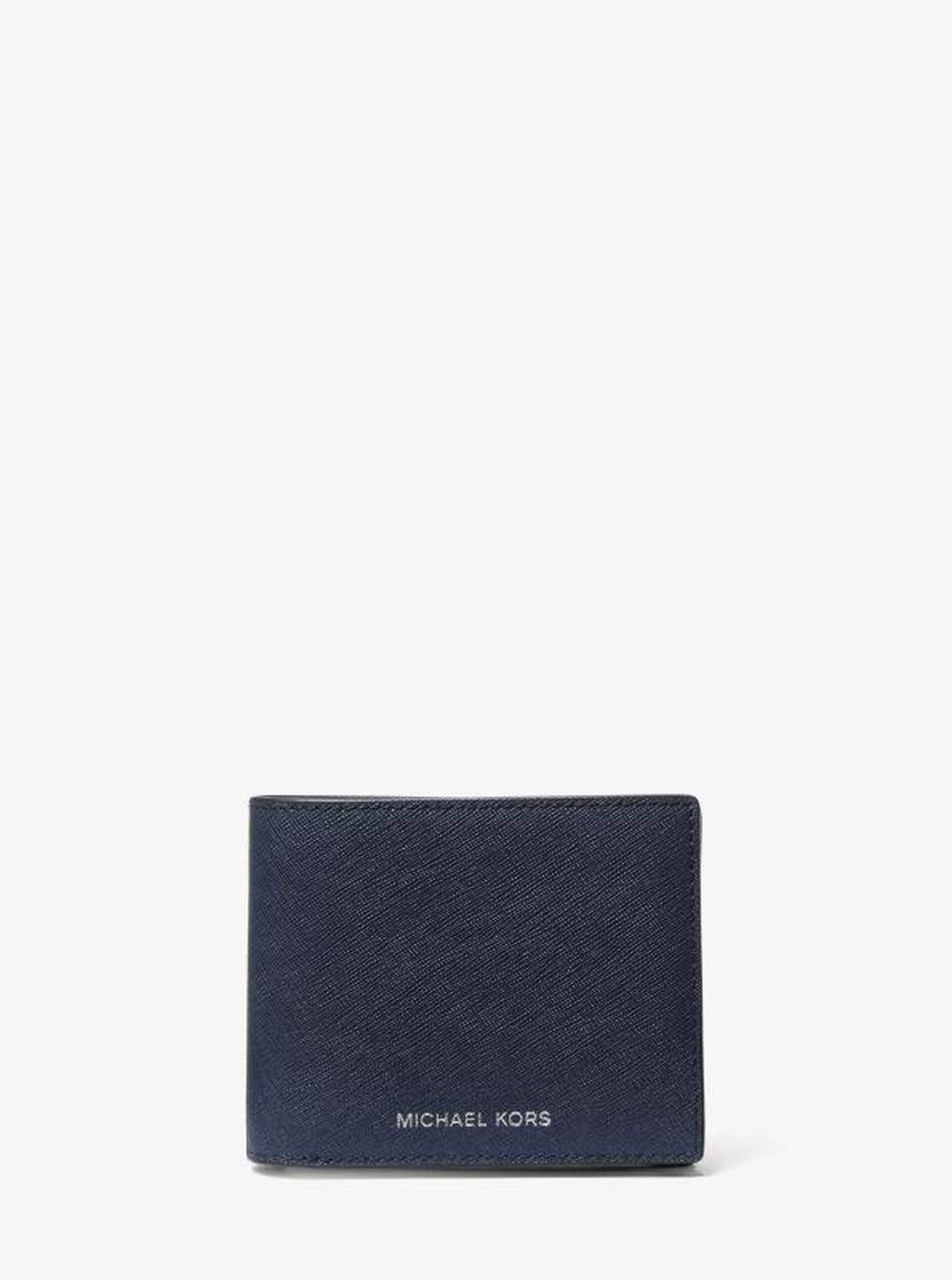 Varick Saffiano Leather Billfold Wallet With Passcase
