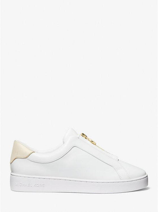 Keaton Leather Zip-Up Sneaker