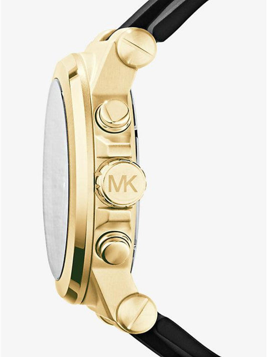 Oversized Dylan Gold-Tone and Silicone Watch