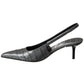 Emma Croc-Embossed Leather Slingback Pump