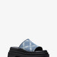 Kendra Empire Diamond Jacquard Denim Slide Sandal