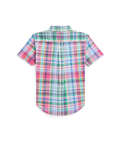 Plaid Cotton Poplin Short-Sleeve Shirt (Toddler/Little Kid)