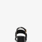 Audrina Woven Block Heel Sandal