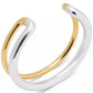 Two-Tone Interlock Cuff Bracelet