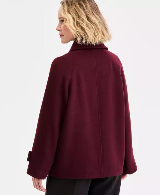 Women's Collared Button-Front Coat, Exclusively at Macy's