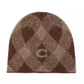 Argyle Knit Stretch-Fit Beanie
