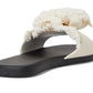 Flourish Canvas Flat Sandal