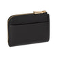 Devin Saffiano Leather Zip Card Case