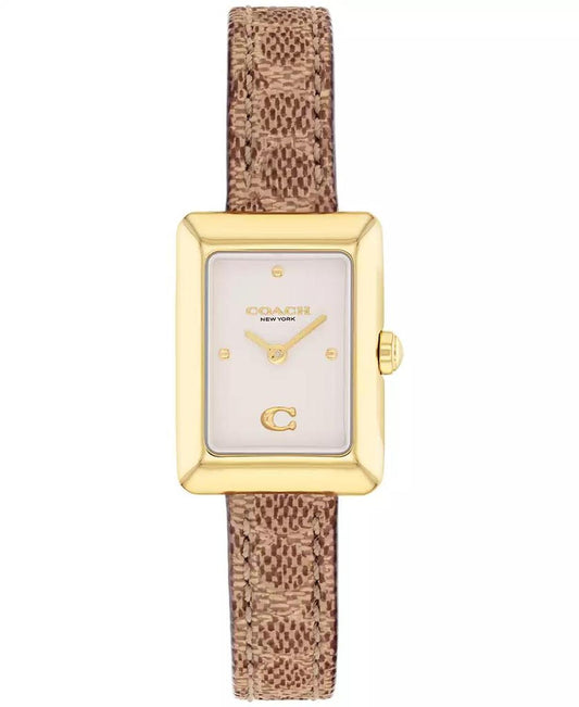 Women's Mara Brown Leather Strap Watch, 19 x 26mm
