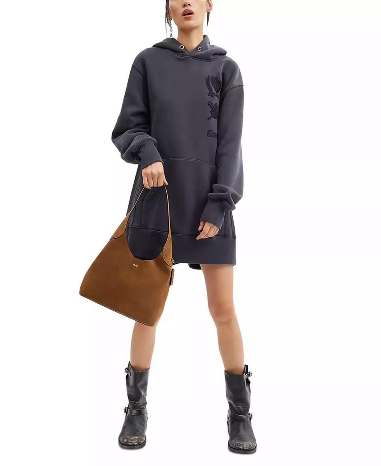 Suede Brooklyn Small Shoulder Bag 28