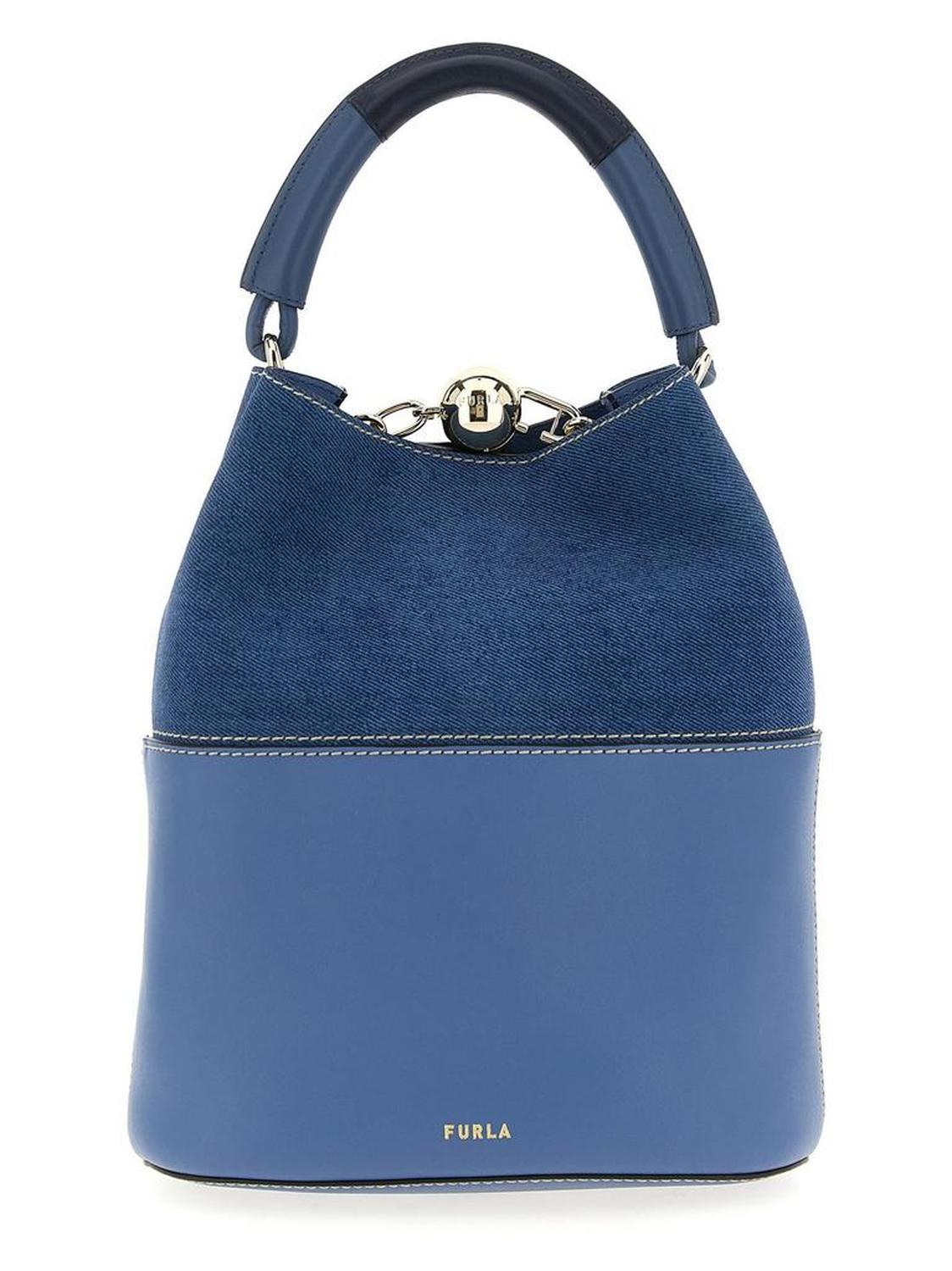 Furla Sfera S Logo Stamp Bucket Bag