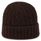 Women's Embroidered Cable-Knit Beanie Hat