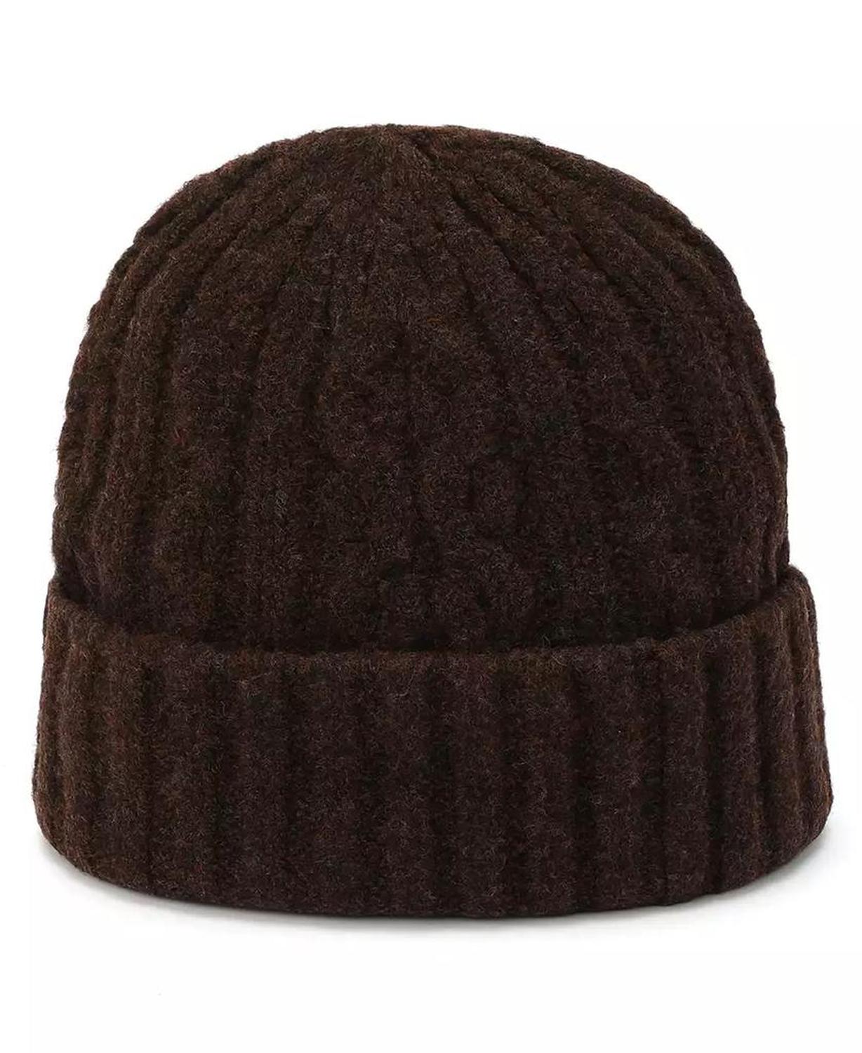 Women's Embroidered Cable-Knit Beanie Hat