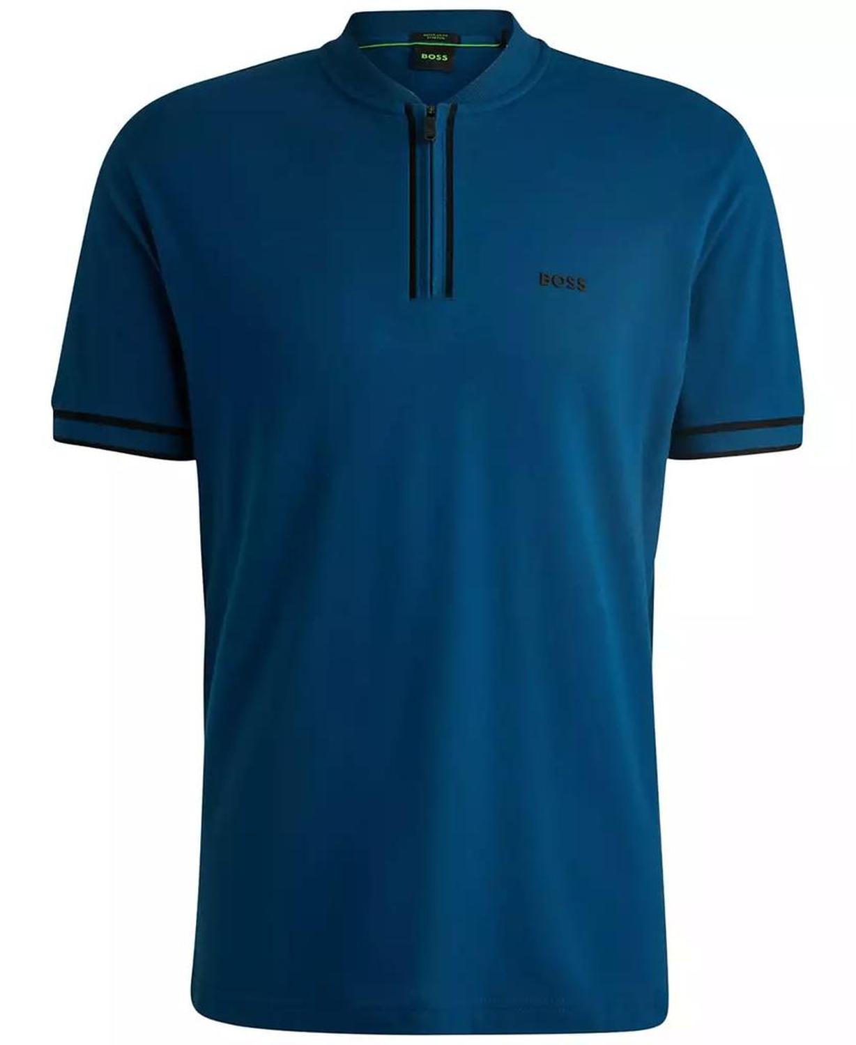 Men’s Cotton-Piqué Zip-Neck Polo