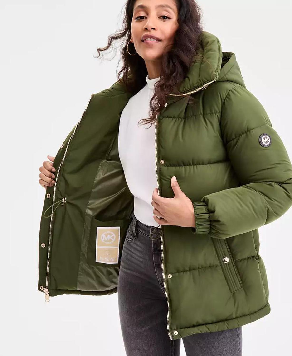Women's Hooded Anorak Puffer Coat, Exclusively at Macy's