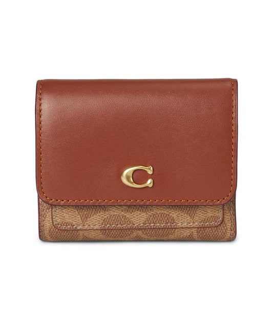 Mila Small Flap Wallet In Signature Canvas
