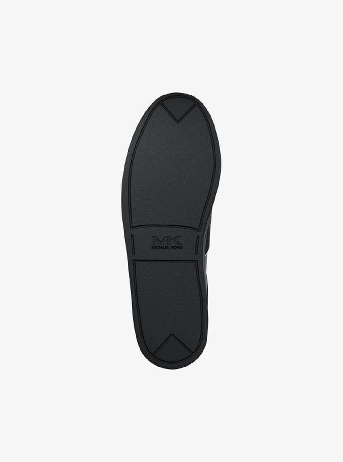 Brady Signature Logo and Leather Sneaker