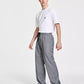 Men's Plaid Straight-Fit Pull-On Trousers