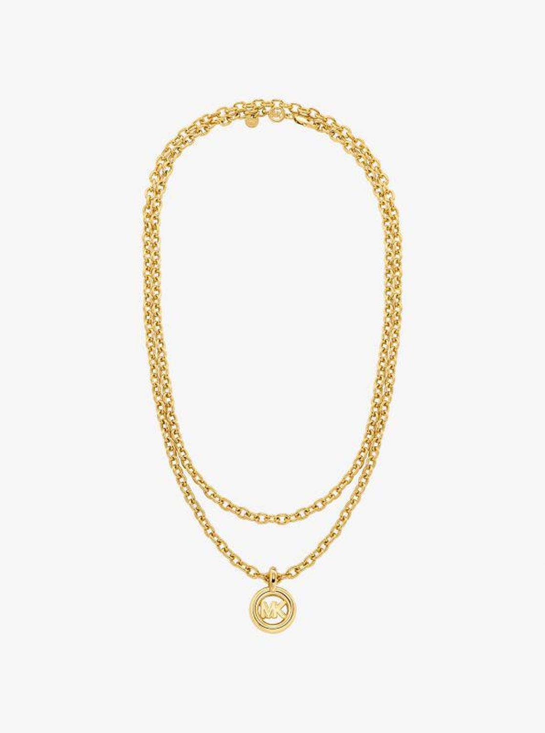 MK Pop Charm Chain-Link Necklace