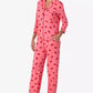 Women's 2-Piece Sleepwear 3/4-Sleeve Top and Pajama Pants Set