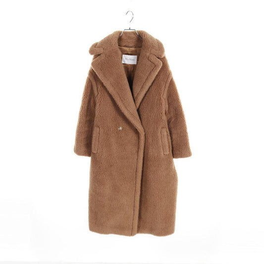 Teddy Bear Long Coat Boa Fabric Light Brown